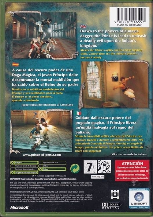 Prince of Persia The Sands of Time - XBOX (B Grade) (Genbrug)
